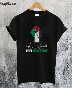 Free Palestine Arabic T-Shirt