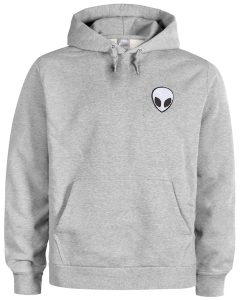 Grey Alien Patch Hoodie