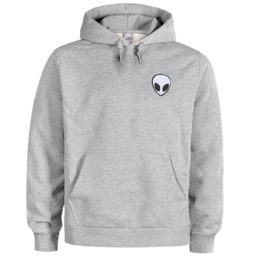 Grey Alien Patch Hoodie