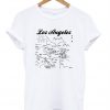 Los Angeles Map T-Shirt