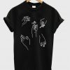 Pattern Sketch of Hands T-Shirt