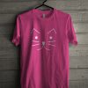 Pink Cat Face T-Shirt