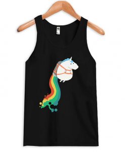 Unicorn Jetpack Rainbow Tanktop