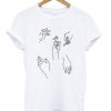 Pattern Sketch of Hands T-Shirt
