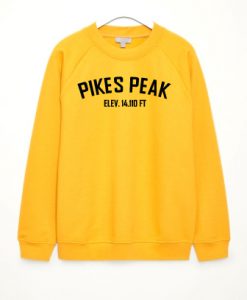 Pikes Peak Yellow Sweatshirt