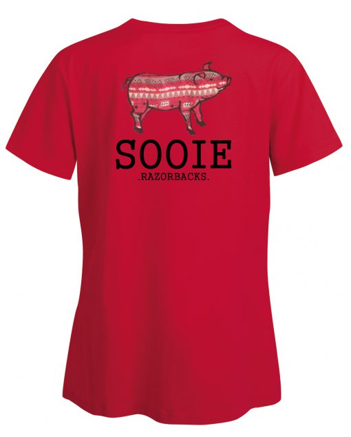 Sooie Razorbacks Pink Back T-Shirt