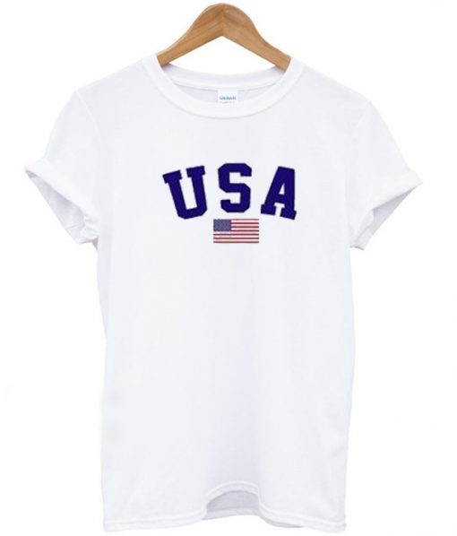 USA White T-Shirt