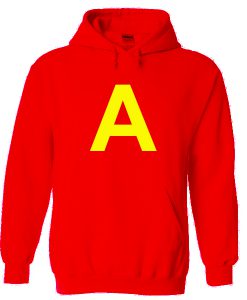 Letter A Red Hoodie