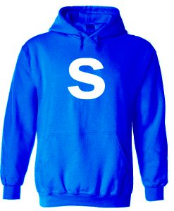 Letter S Blue Hoodie