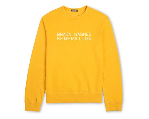 Brain Washed Generation Yellow Sweatshirt