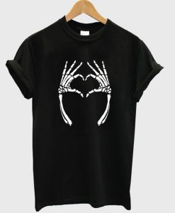 Skeleton Hands Heart T-Shirt