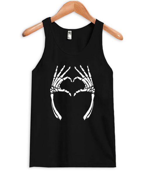 Skeleton Hands Heart Tanktop