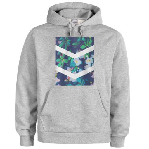 Tumblr Flower White Chevron Aesthetic Hoodie