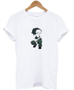 Vintage Betty Boop 90s Hip Hop Camo T-Shirt