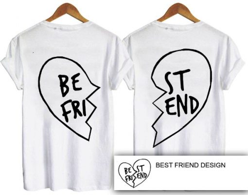 Best Friend Couple Back T-Shirt