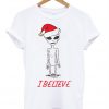 Believe Alien Christmas T-Shirt