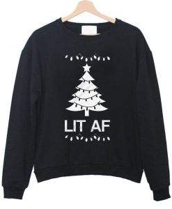 Lit Af Christmas Sweatshirt