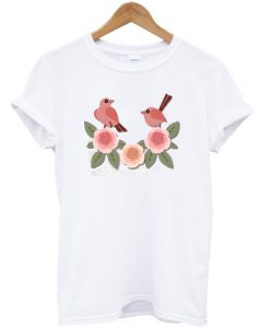 Pink Finch Birds T-Shirt