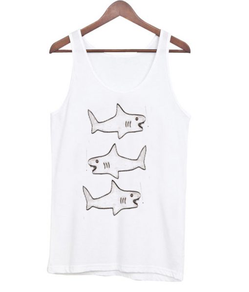 Shark Drawing Tanktop