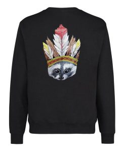 Indian Racoon Back Sweatshirt