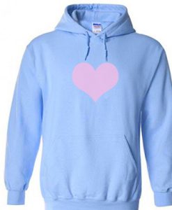 Love Pink With Blue Hoodie
