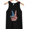 Patriotic Peace Sign USA Tanktop