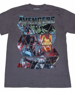 The Avengers Movie Grid T-Shirt