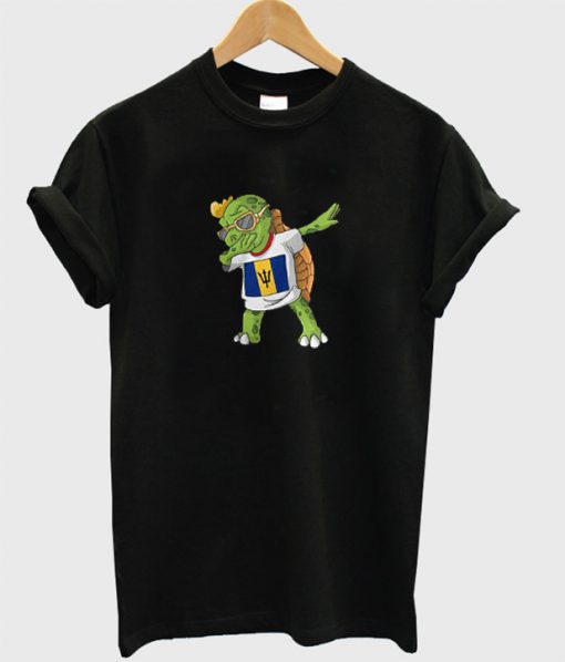 Barbados Dabbing Turtle Unisex T-Shirt