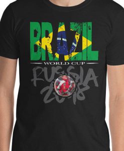 World Cup Football 2018 Russia Brazil T-Shirt