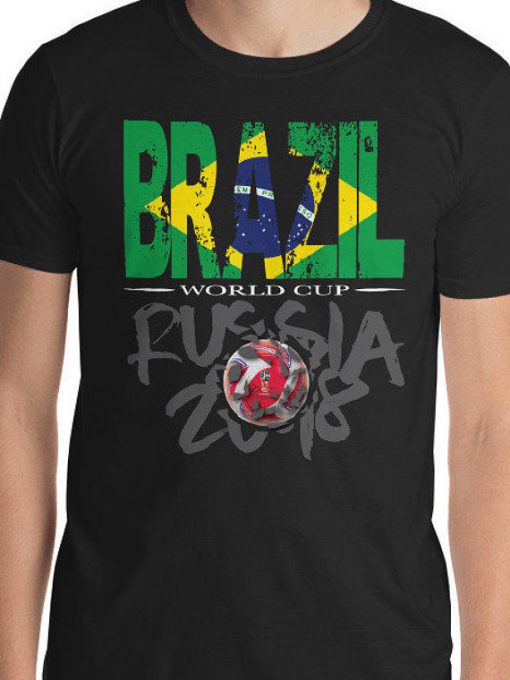 World Cup Football 2018 Russia Brazil T-Shirt