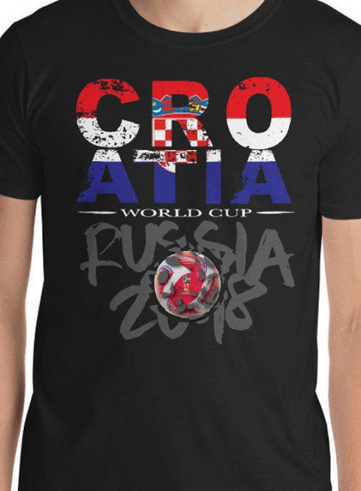 World Cup Football 2018 Russia Croatia T-Shirt
