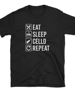 Eat Sleep Cello Repeat T-Shirt