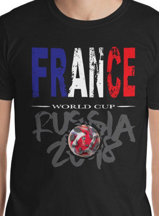 World Cup Football 2018 Russia France T-Shirt