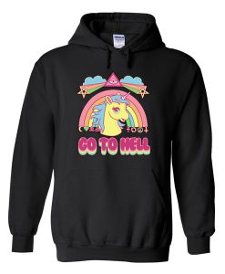 Go To Hell Unicorn Hoodie