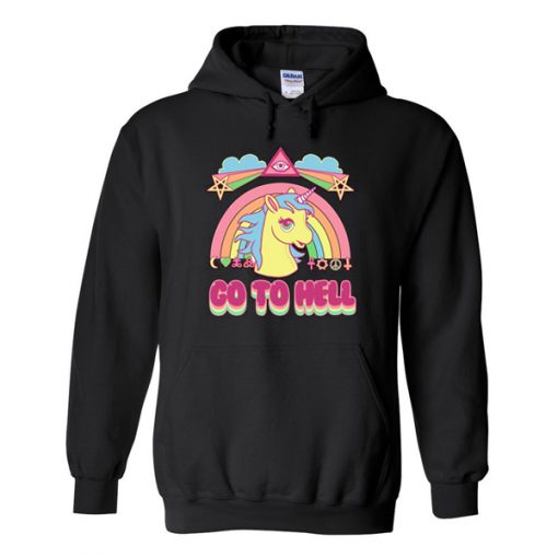 Go To Hell Unicorn Hoodie