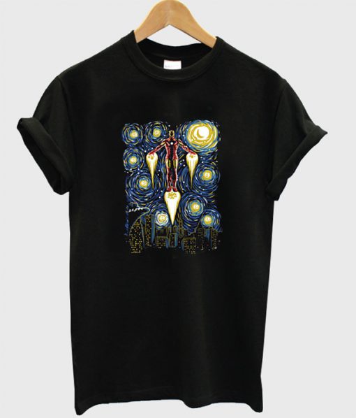 Iron Man Starry Night T-Shirt