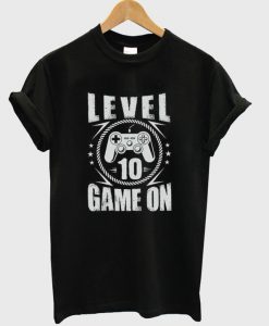 Level 10 Game On Youth Boys Gamer T-Shirt