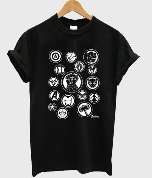 Marvel Avengers Symbols Infinity War T-Shirt