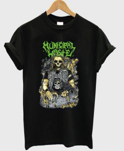 Municipal Waste Skull Skateboard T-Shirt