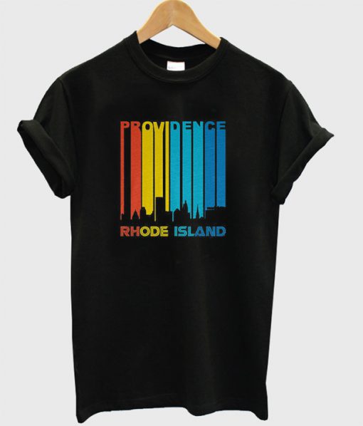 Providence Rhode Island Skyline Vintage T-Shirt