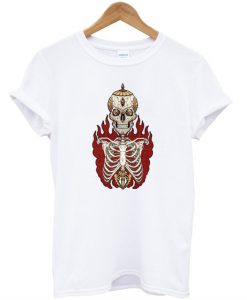 Skull On Fire Youth T-Shirt