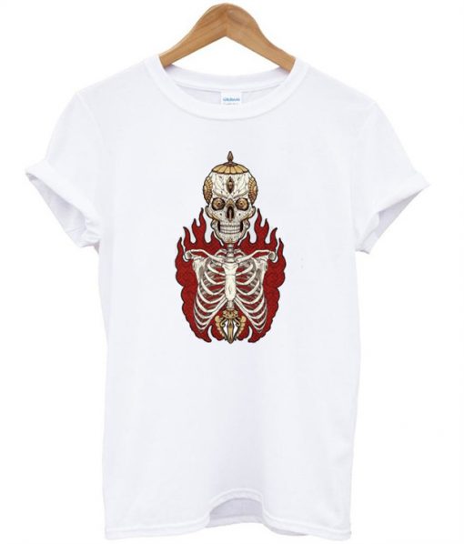 Skull On Fire Youth T-Shirt