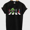 Spiderman Hulk Batman Superman on Abbey Road T-Shirt
