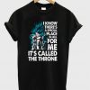 Super Saiyan Vegeta God Blue Living In Throne T-Shirt
