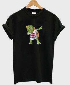 United Kingdom Dabbing Turtle Unisex T-Shirt