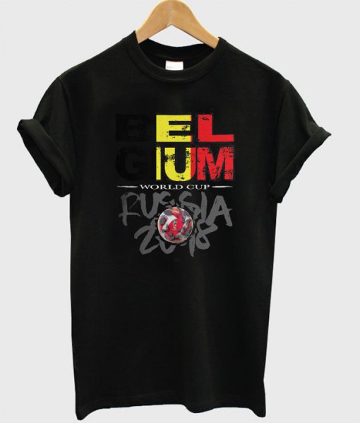 World Cup Football 2018 Russia Belgium T-Shirt