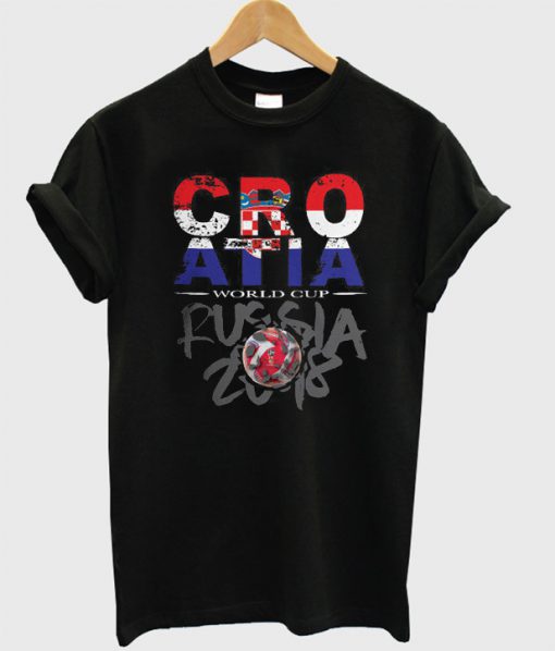 World Cup Football 2018 Russia Croatia T-Shirt