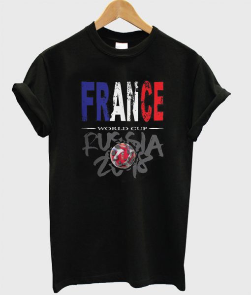 World Cup Football 2018 Russia France T-Shirt