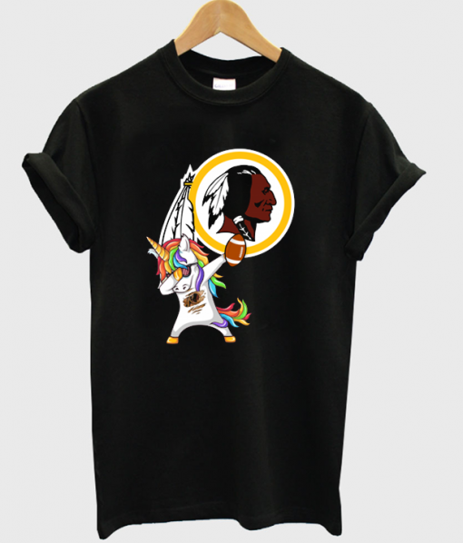 Dabbing Hip Hop Unicorn Dab With Football T-Shirt