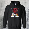 Riding a Unicorn Deadpool Hoodie